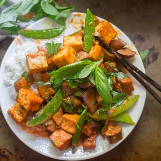 Tofu & Eggplant Pad Ped