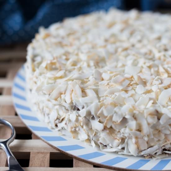 Chocolate and coconut cake