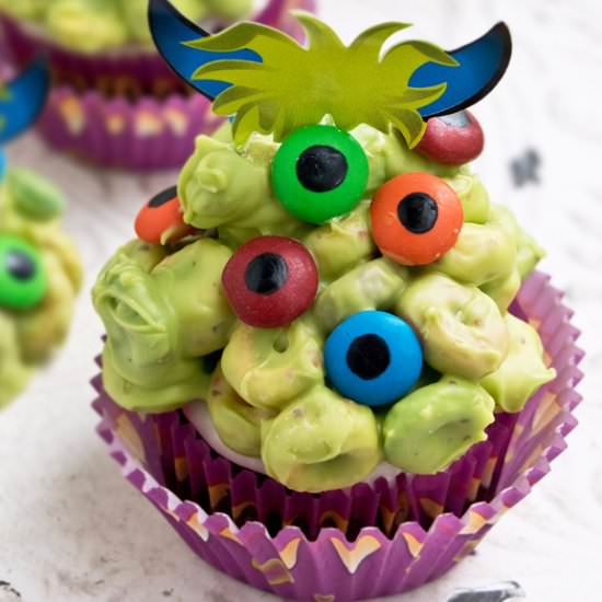 Easy Monster Cupcakes