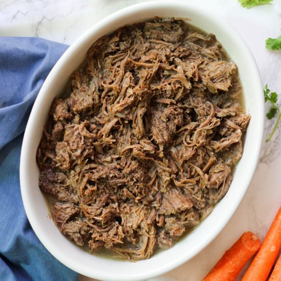 Instant Pot Shredded Beef (Paleo)