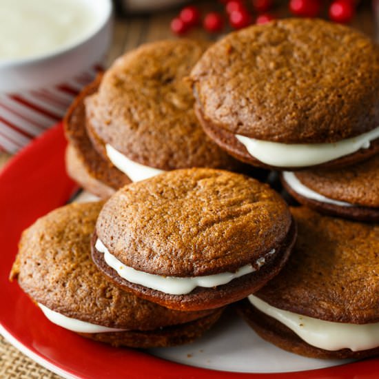 Gingerbread Whoopie Pies