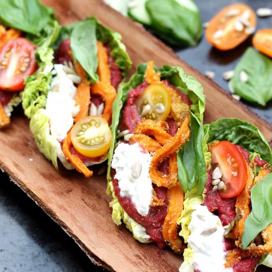 Vegetarian Salad Wraps