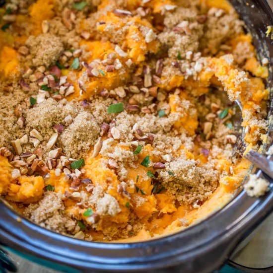 Slow Cooker Sweet Potato Casserole