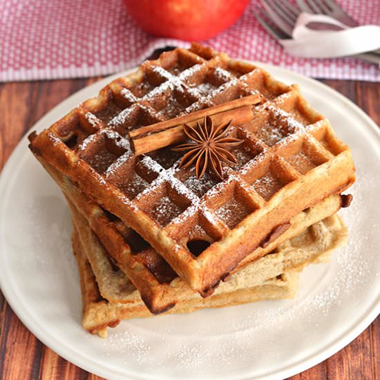 Apple Belgian Waffles