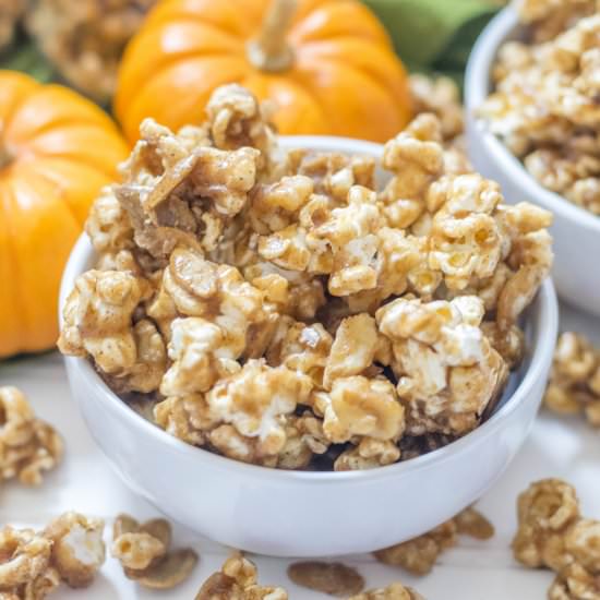 Pumpkin Spice Caramel Corn