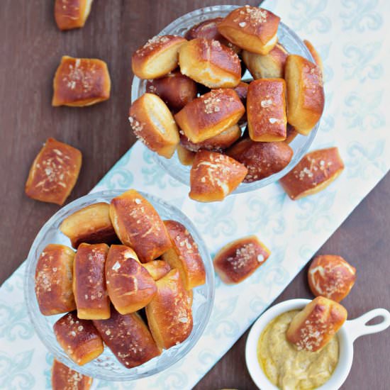 Homemade Soft Pretzel Bites