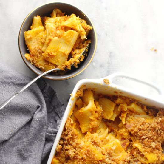 Pancetta Pumpkin Baked Pasta
