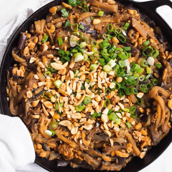 Dan Dan Eggplant Noodles