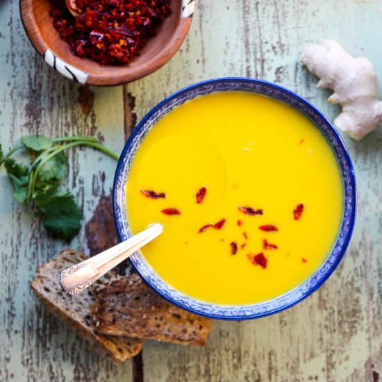 Ginger Carrot Lentil Soup