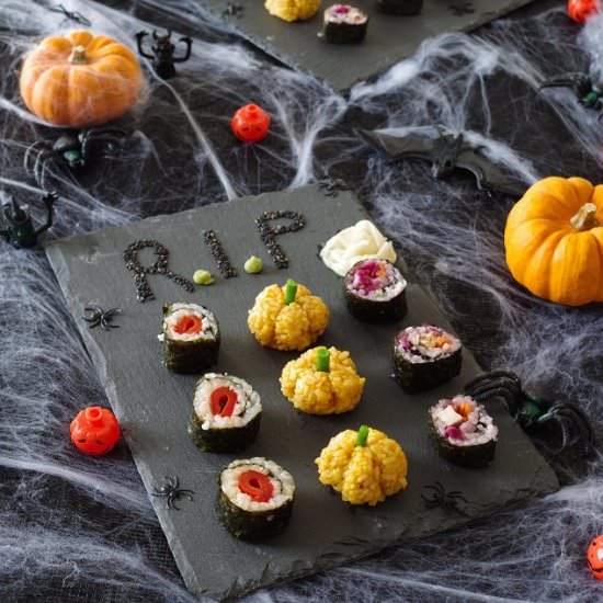 Vegan Halloween Sushi