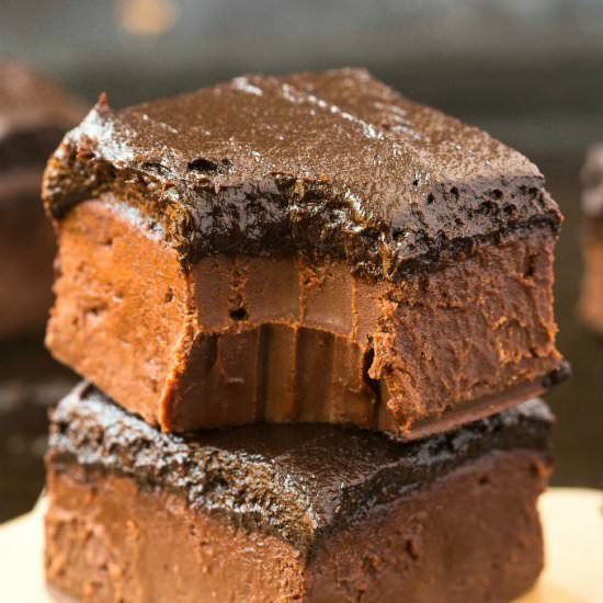 Healthy Brownie Batter Fudge