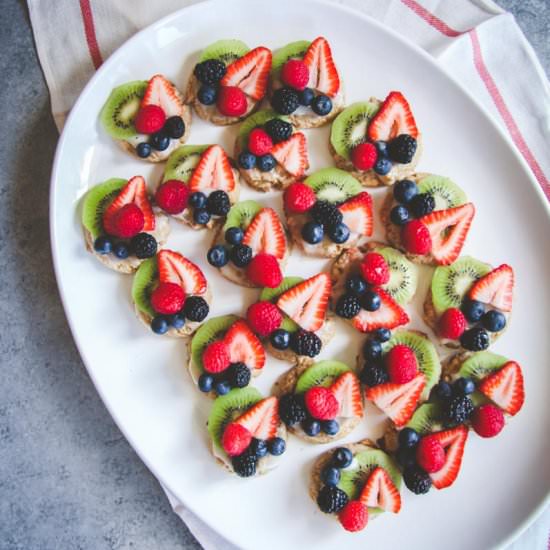 Whole Wheat Fruit Pizza Cookies