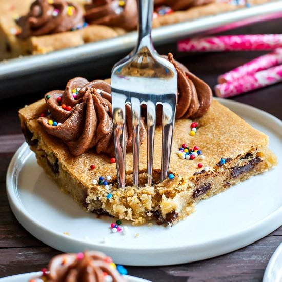 Sheet Pan Cookie Cake