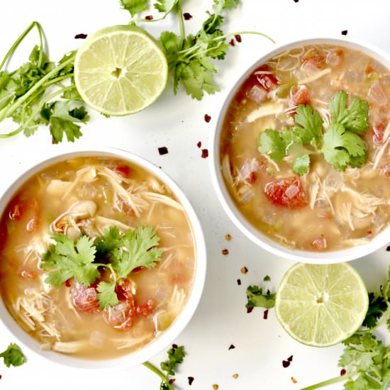 Slow Cooker White Chicken Chili
