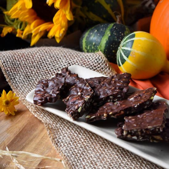 Easy Dark Chocolate Nut Bark