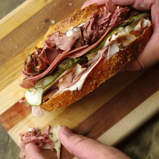 Roast Beef & Pepper Cheddar Sammies