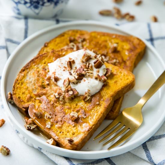 Skinny Pumpkin French Toast