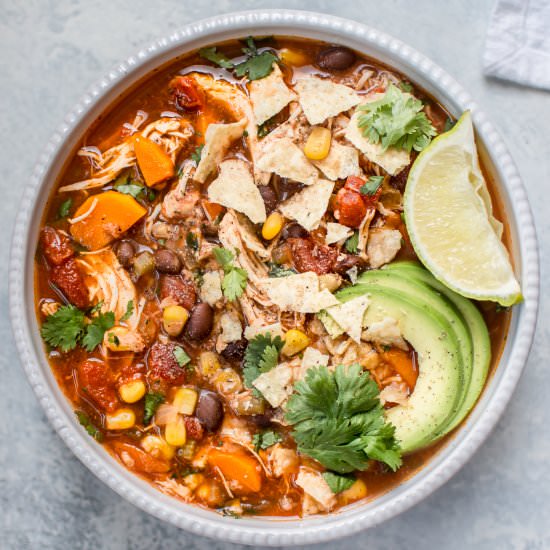 Crockpot Mexican Chicken Soup