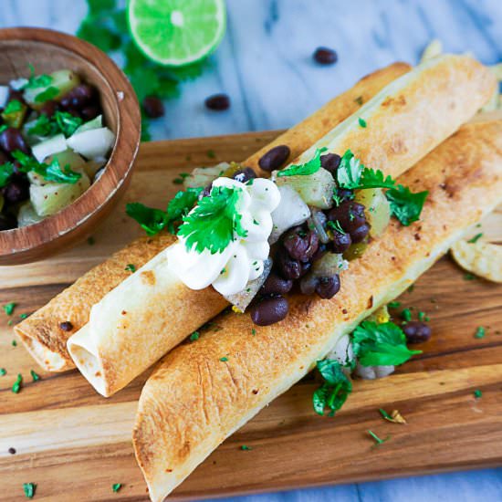 Cuban Chicken Flautas