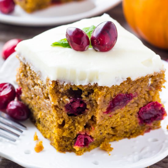 Cranberry Pumpkin Cake