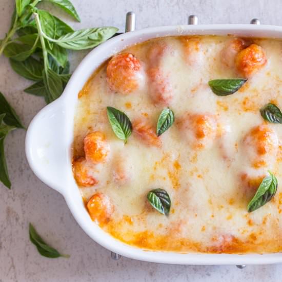 Baked Gnocchi Double Cheese