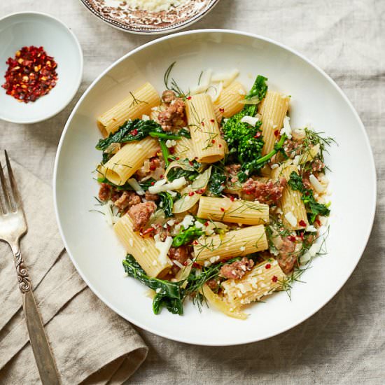 Rigatoni with Sausage and Fennel