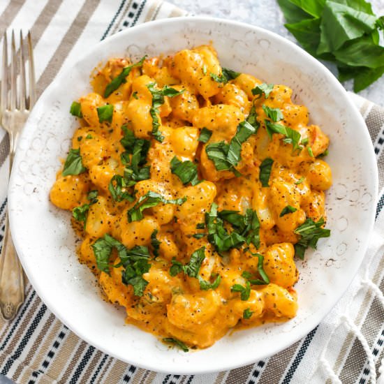 Creamy Sun-Dried Tomato Pesto Gnocchi