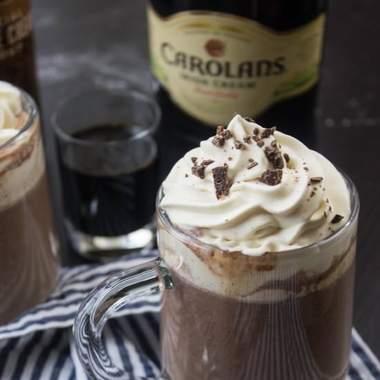 Drunken Irish Hot Chocolate