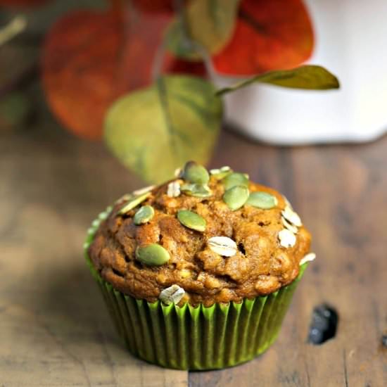 Pumpkin Oat Muffins