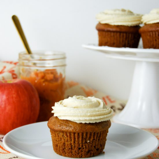 Pumpkin Apple Cupcakes