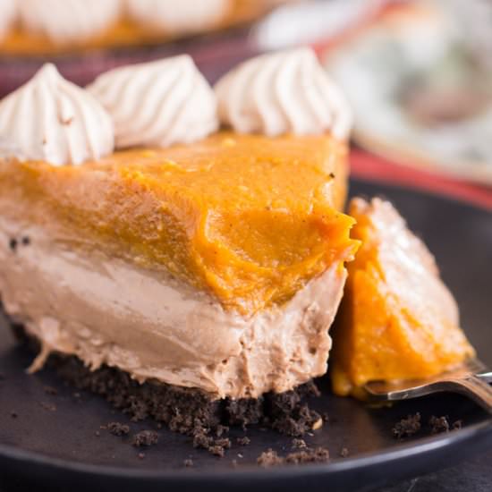 Nutella Pumpkin Cheesecake