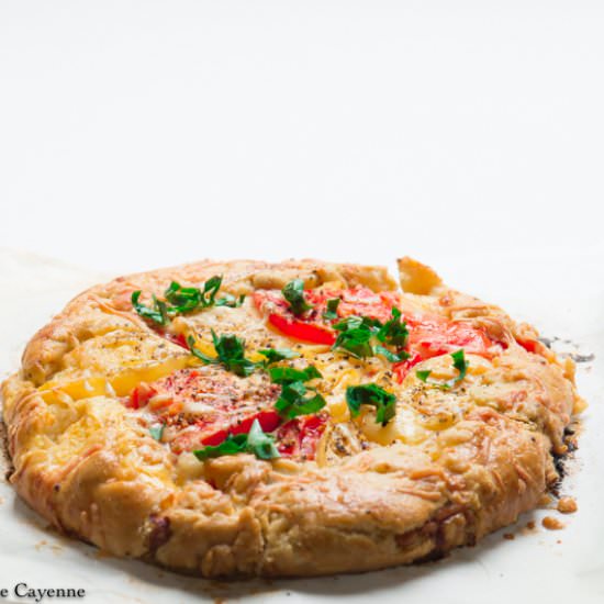 Tomato and Goat Cheese Crostata