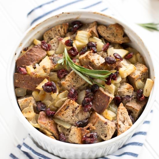 Cranberry Walnut Apple Stuffing