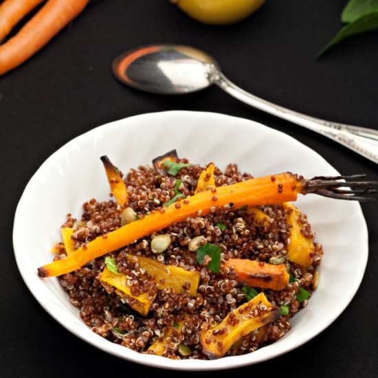 Pumpkin and Carrot Quinoa Salad