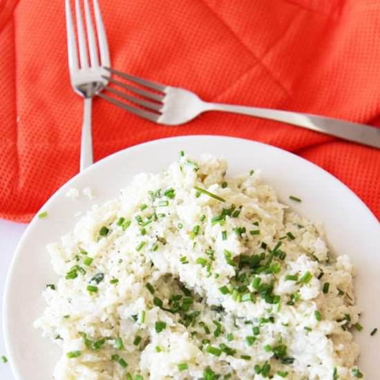 Sour Cream Chive Cauliflower Mash