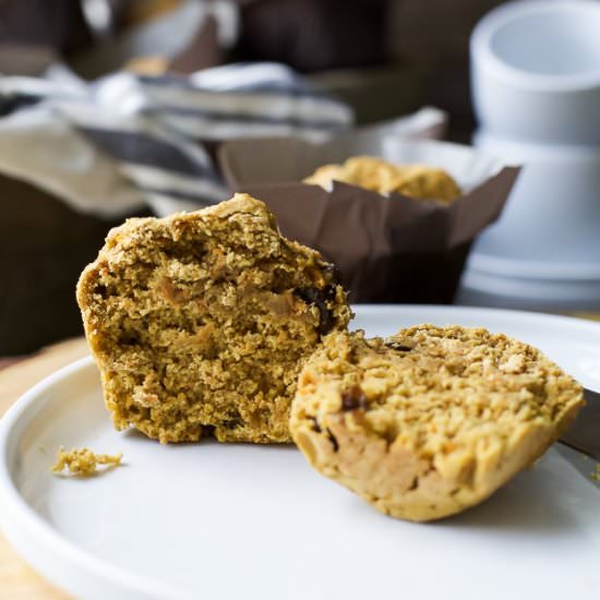 Healthy Carrot Cake Muffins