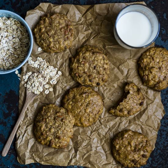 Soft Olive Oil Oatmeal Cookies