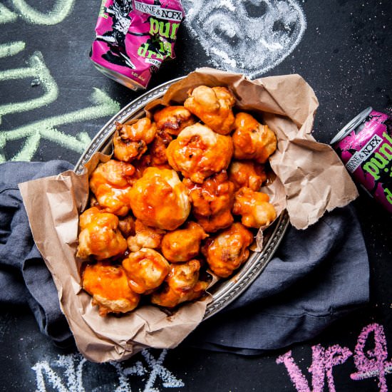 Beer Battered Buffalo Cauliflower