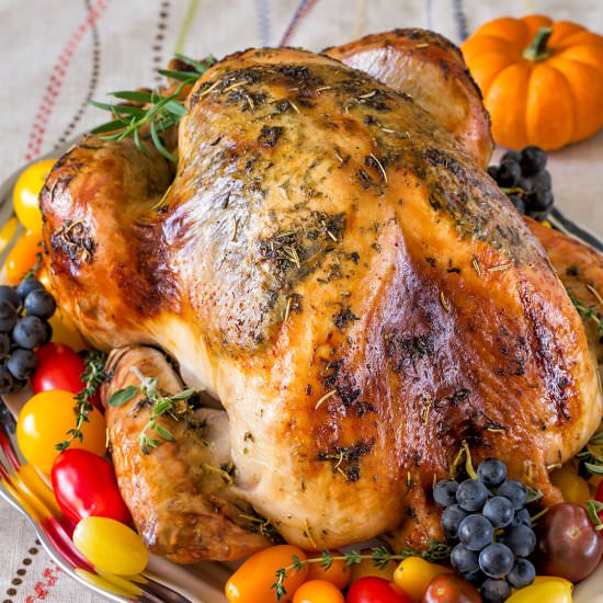 Super Juicy No Brine Roast Turkey