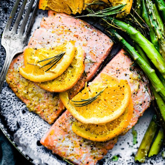 Rosemary Citrus Baked Salmon