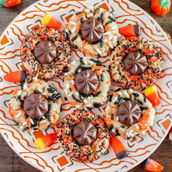 Chewy Halloween Sprinkle Cookies