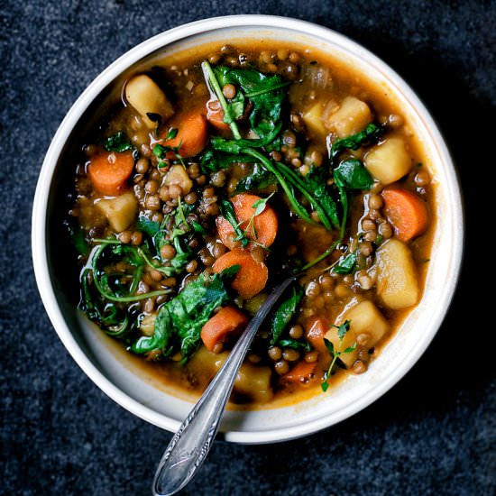 Cozy Lentil & Potato Stew