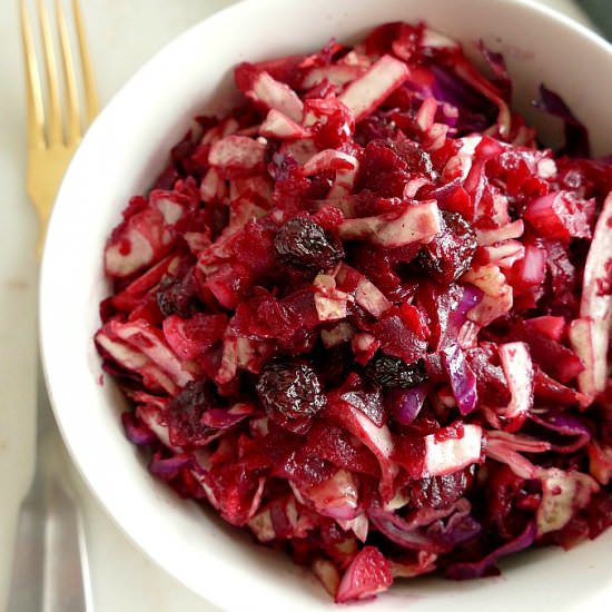 Beet and Cabbage Slaw