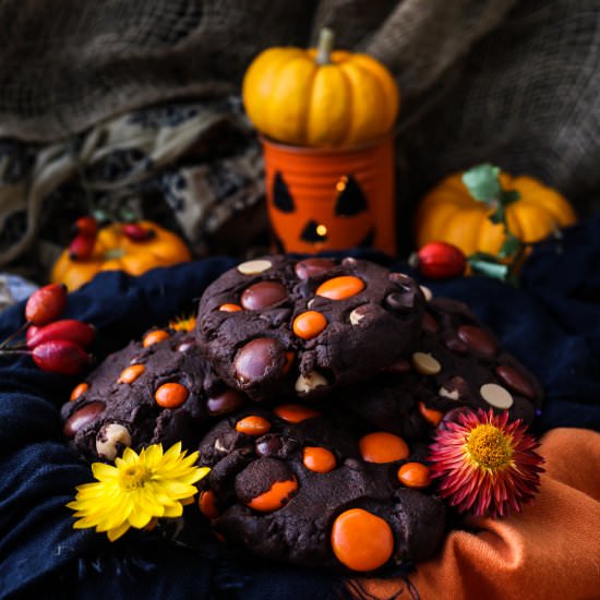 Chocolate Halloween Cookies