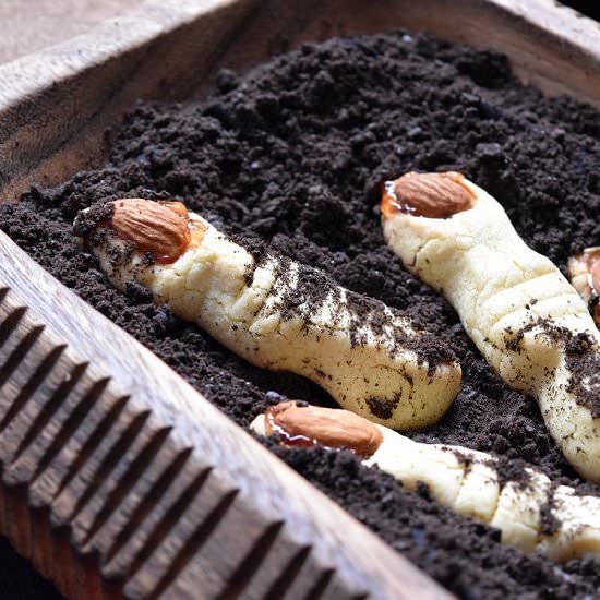 Witch Finger Butter Cookies