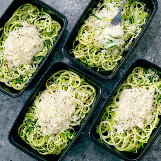 Zucchini Noodle Alfredo