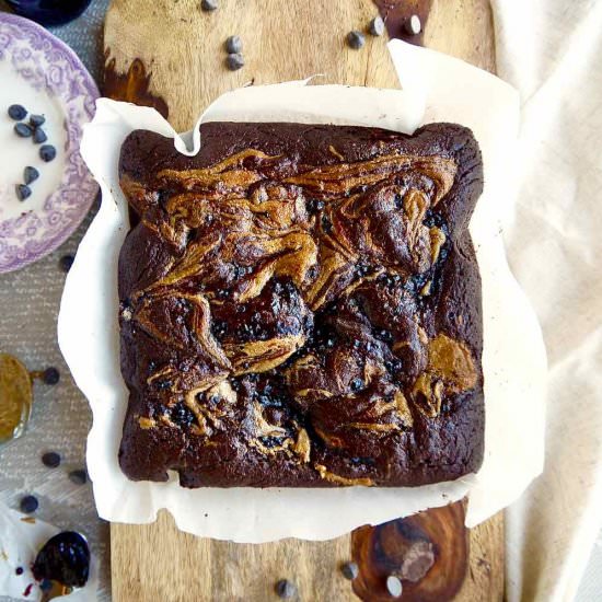 Almond Butter And Jelly Brownies