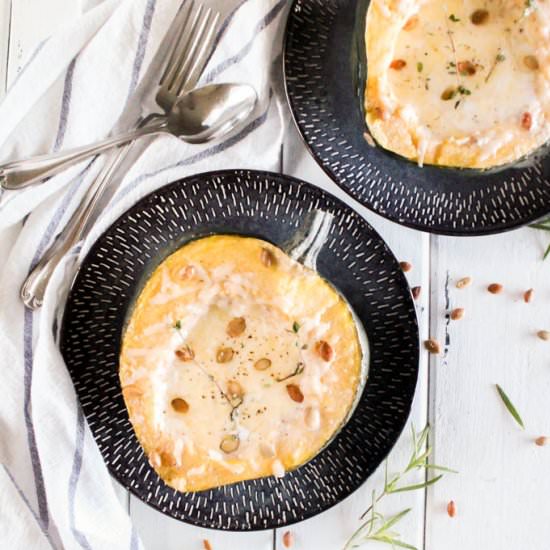 Creamy Baked Acorn Squash