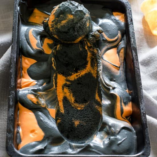 Tiger-Tail No Churn Ice Cream