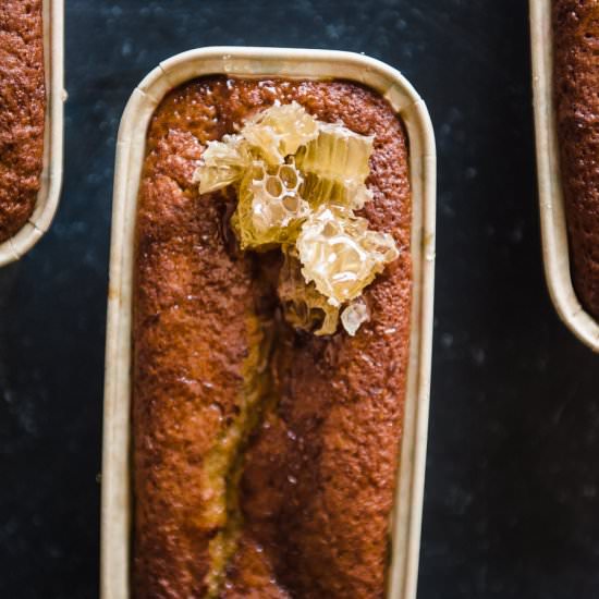 Earl Grey and Cardamom Honey Cake